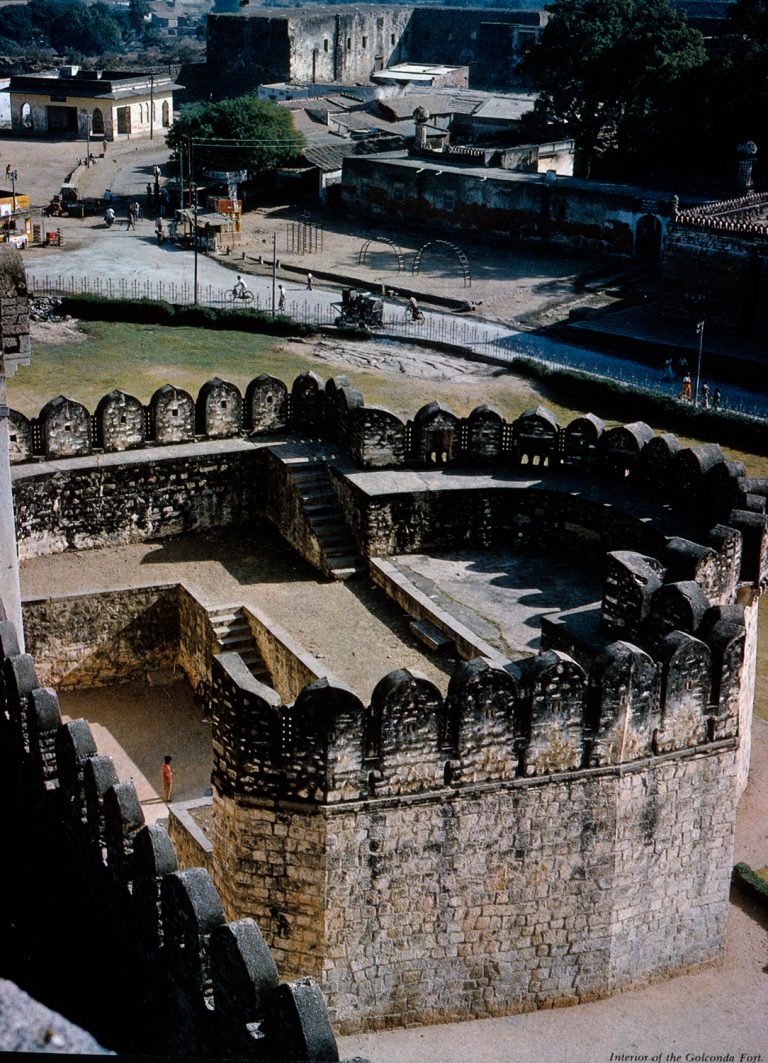 Bastion on Fort Wall, Golconda Fort, 1988