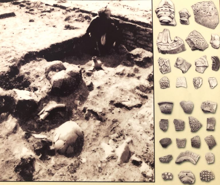 Brick structure and pottery, Kondapur