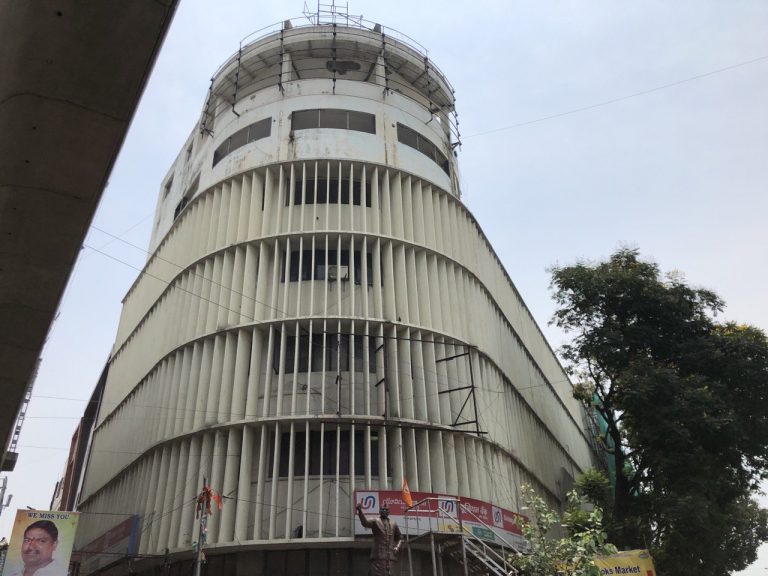 The old Andhra Bank Building, Sultan Bazar, 2023.