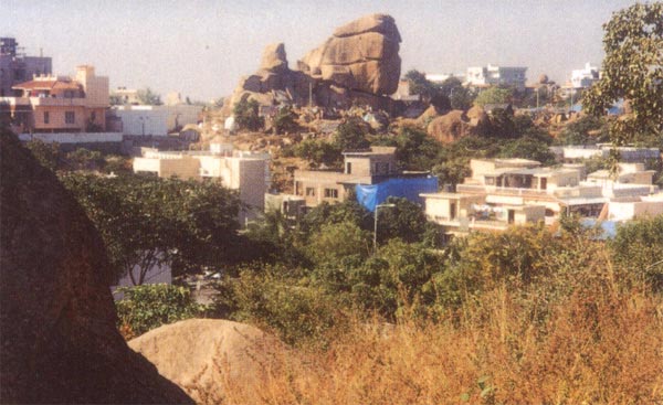 Monster Rock Formation in Road No. 71, Jubilee Hills. (c) Society to Save Rocks