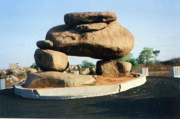 Tortoise Rock Formation in B.N.R.Hills, near Durgam Cheruvu. (c) Society to Save Rocks