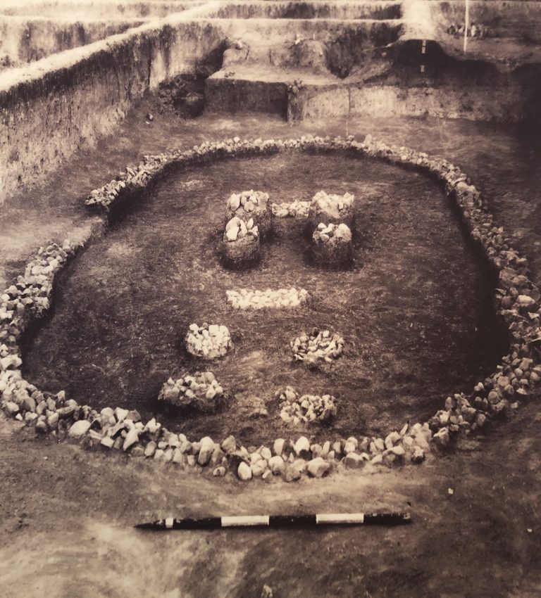 Oval shaped rubble structure, Peddabankur