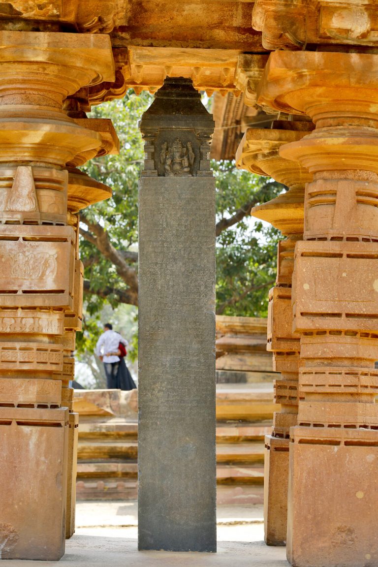 View showing a pillar of Ramappa temple, Ramappa temple , © ASI