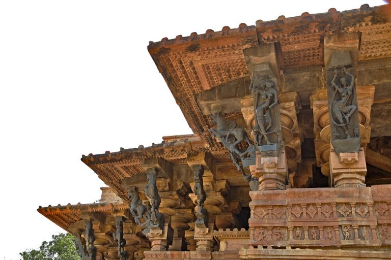 View showing bracket figures of Ramappa temple, Ramappa temple , © ASI