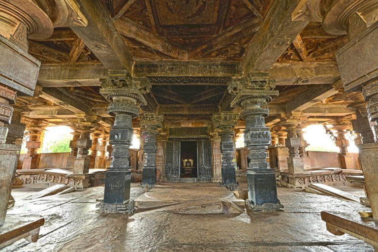 View showing mandapa inside Ramappa temple, Ramappa temple , © ASI