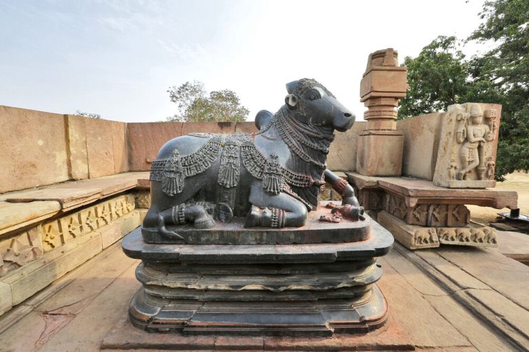 View inside Nandi mandapa of Ramappa temple (Northern view), Ramappa temple , © ASI