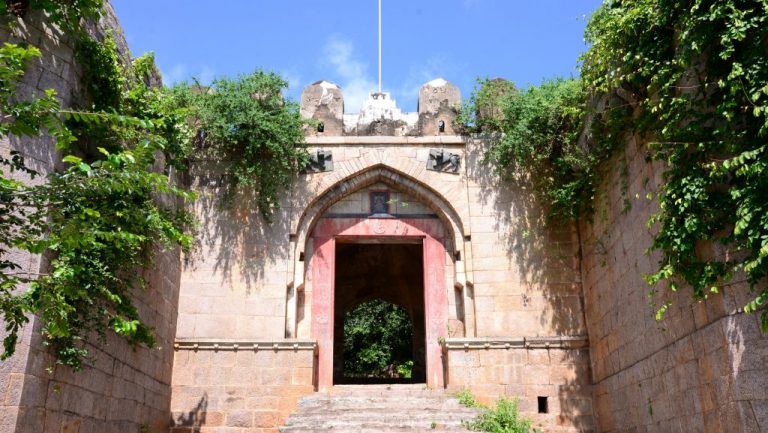 The Entrance to the fort, Medak Fort. Source: Medak Dist Website