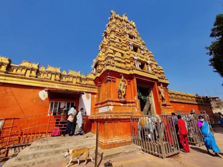 The Gopuram of Abhaya Anjaneya Temple, Kondagattu Source: Vihara Darshani