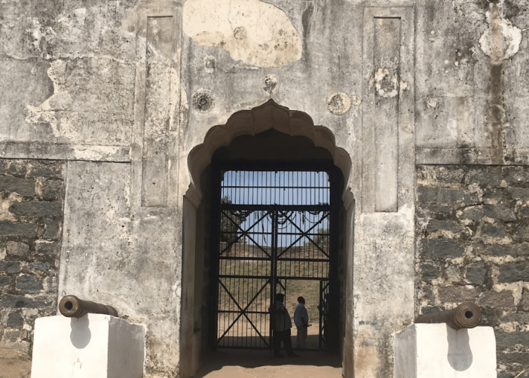 An entrance with Canons alongside, Jagtial Fort Source: Sea Water Sports